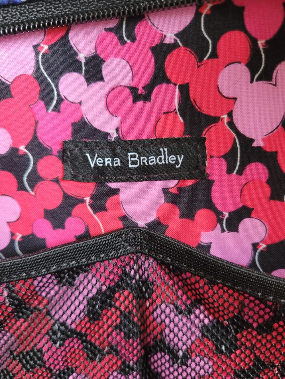 Vera Bradley Disney Mickey Mouse Paisley Print Travel Backpack - Picture 8 of 10